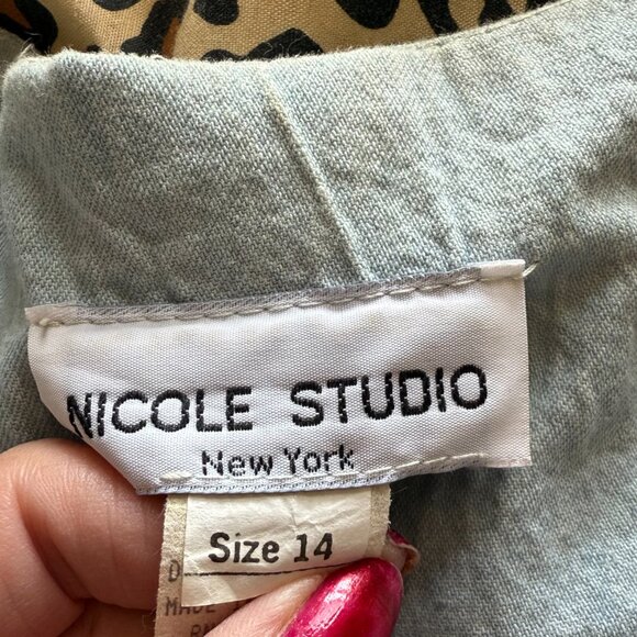 Vintage Nicole Studio Womens Denim Tunic/Jacket, 14 - Picture 7 of 9